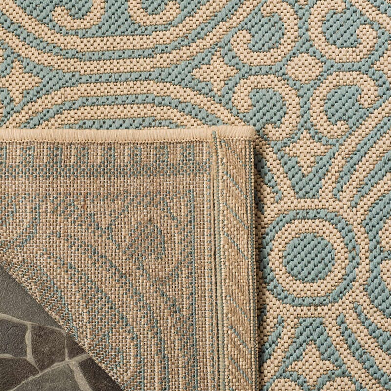 Safavieh Linden Lnd134L Cream / Aqua Rugs - Safavieh - lnd134l - 4