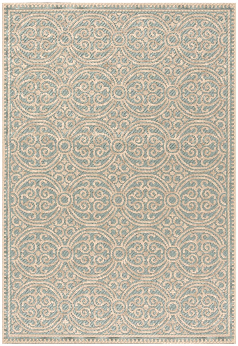 Safavieh Linden Lnd134L Cream / Aqua Rugs - Safavieh - lnd134l - 4