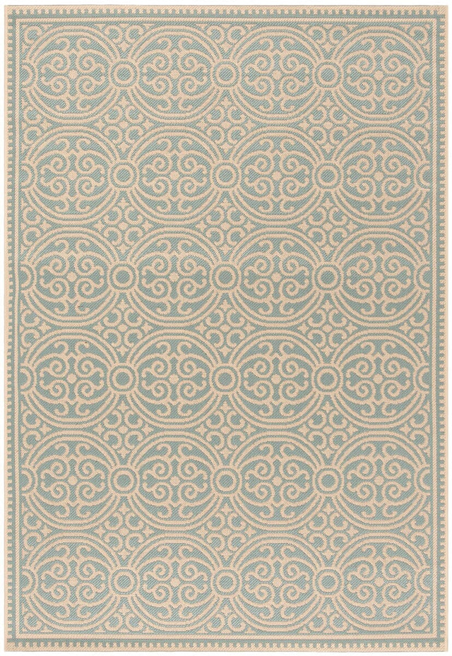 Safavieh Linden Lnd134L Cream / Aqua Rugs - Safavieh - lnd134l - 4