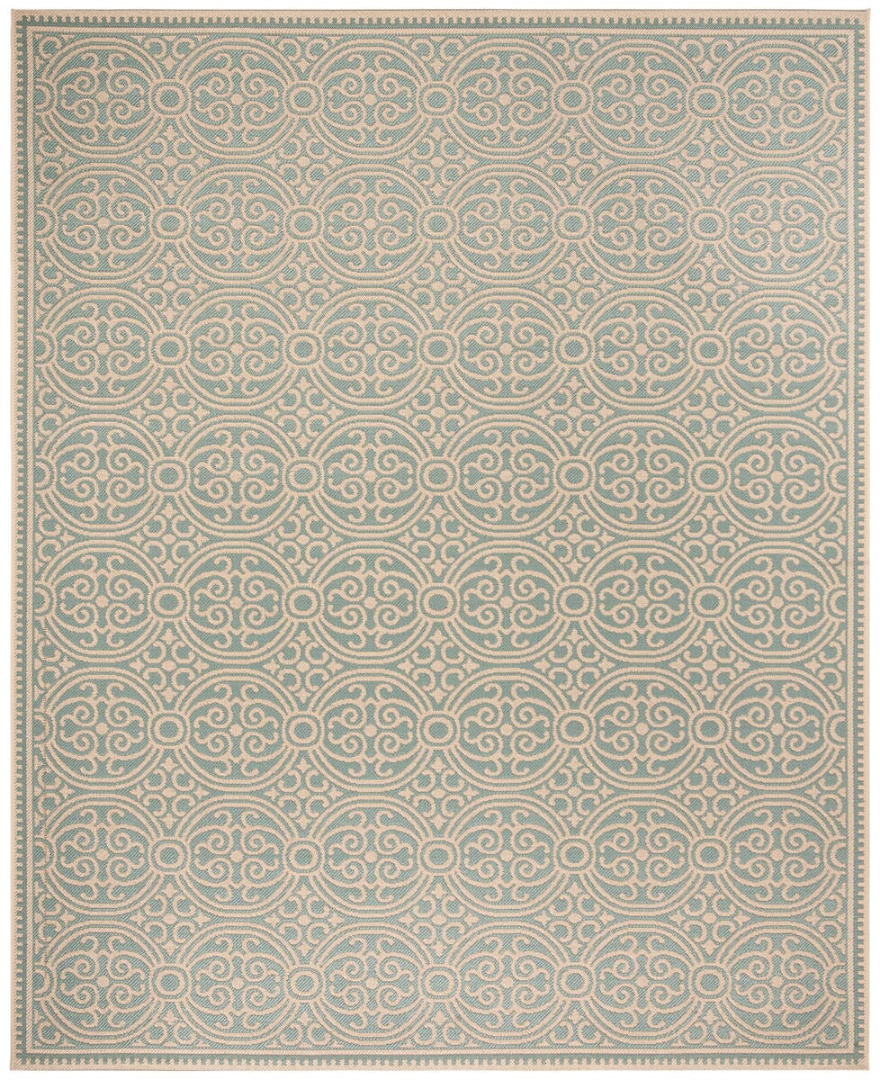 Safavieh Linden Lnd134L Cream / Aqua Rugs - Safavieh - lnd134l - 6r