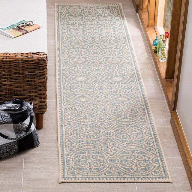 Safavieh Linden Lnd134L Cream / Aqua Rugs - Safavieh - lnd134l - 6sq