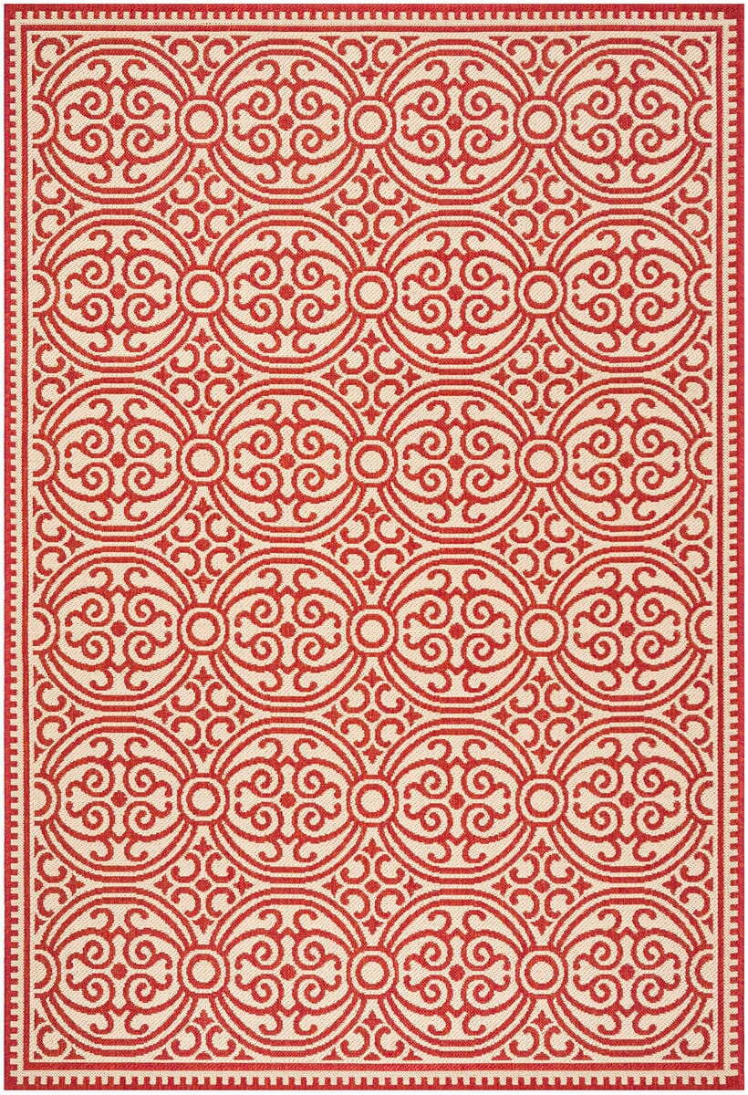 Safavieh Linden Lnd134Q Red / Creme Rugs - Safavieh - lnd134q - 4