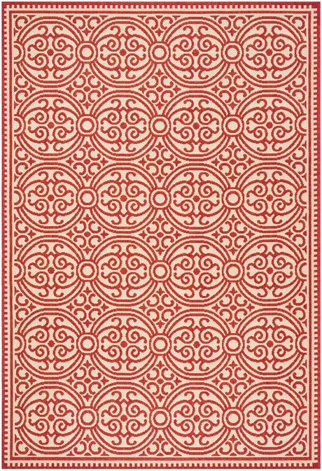 Safavieh Linden Lnd134Q Red / Creme Rugs - Safavieh - lnd134q - 4