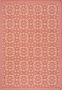 Safavieh Linden Lnd134Q Red / Creme Rugs - Safavieh - lnd134q - 4