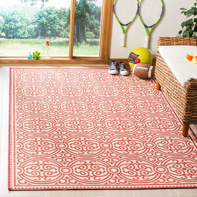 Safavieh Linden Lnd134Q Red / Creme Rugs - Safavieh - lnd134q - 4