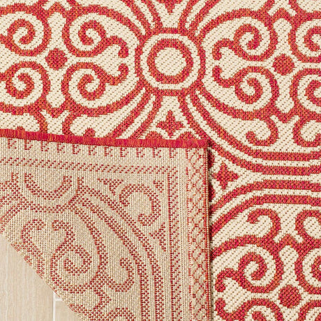 Safavieh Linden Lnd134Q Red / Creme Rugs - Safavieh - lnd134q - 4