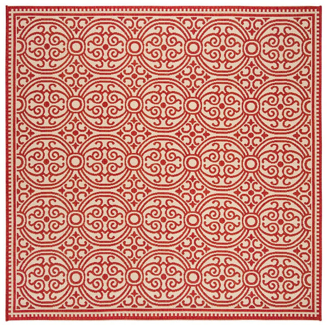 Safavieh Linden Lnd134Q Red / Creme Rugs - Safavieh - lnd134q - 6sq