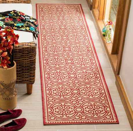 Safavieh Linden Lnd134Q Red / Creme Rugs - Safavieh - lnd134q - 6sq