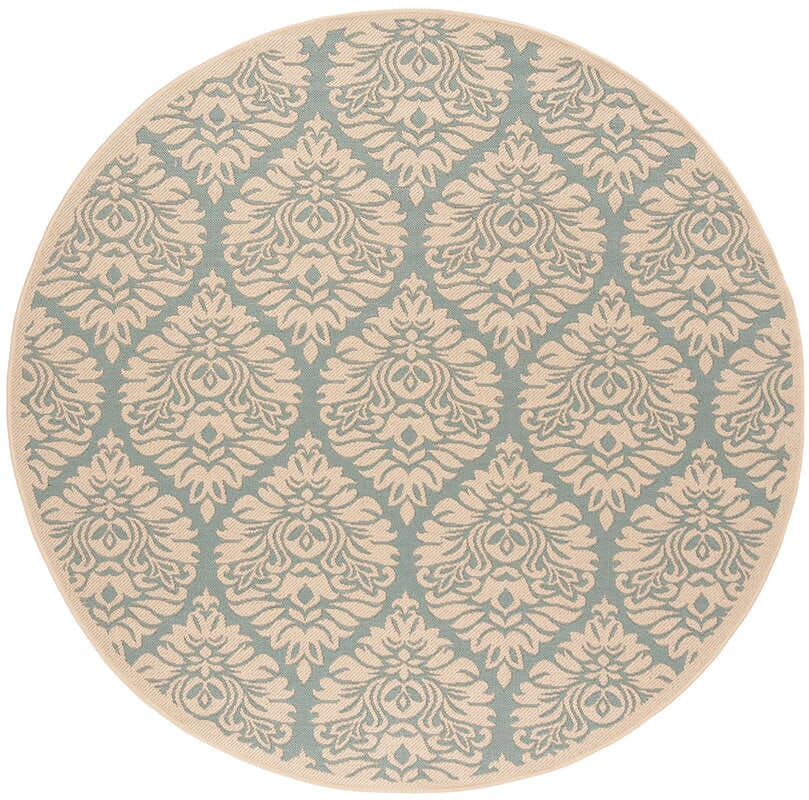 Safavieh Linden Lnd135K Aqua / Cream Rugs - Safavieh - lnd135k - 6r