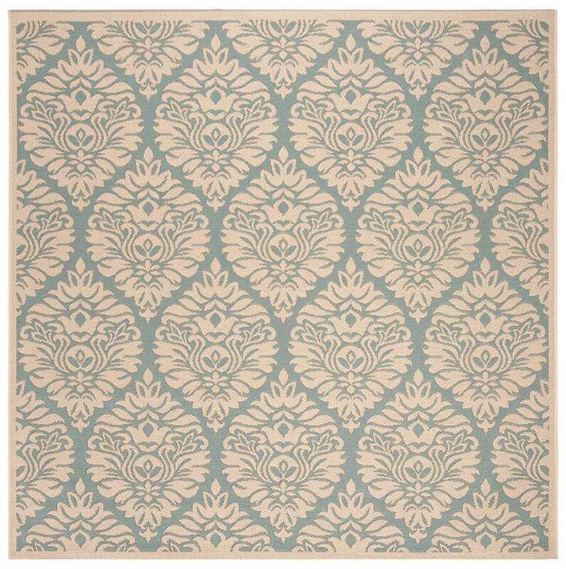 Safavieh Linden Lnd135K Aqua / Cream Rugs - Safavieh - lnd135k - 6sq