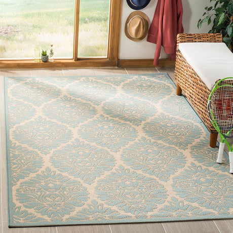 Safavieh Linden Lnd135L Cream / Aqua Rugs - Safavieh - lnd135l - 4