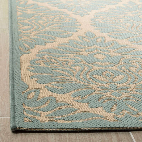 Safavieh Linden Lnd135L Cream / Aqua Rugs - Safavieh - lnd135l - 4