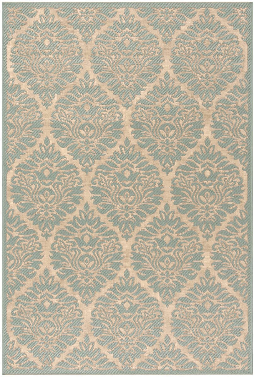 Safavieh Linden Lnd135L Cream / Aqua Rugs - Safavieh - lnd135l - 4