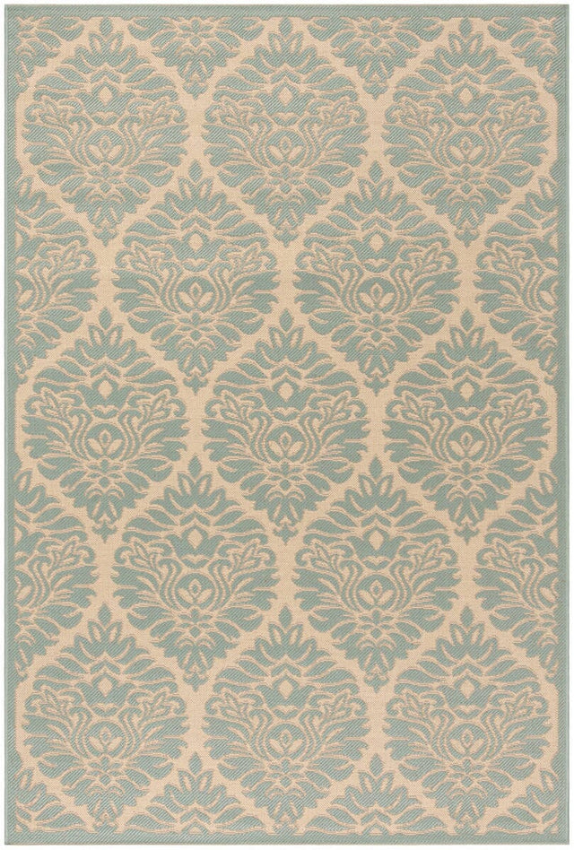 Safavieh Linden Lnd135L Cream / Aqua Rugs - Safavieh - lnd135l - 4