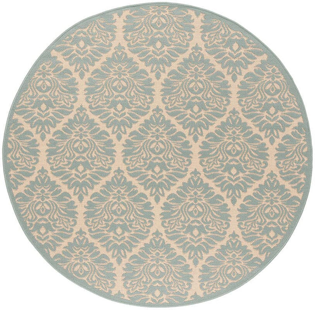 Safavieh Linden Lnd135L Cream / Aqua Rugs - Safavieh - lnd135l - 6r