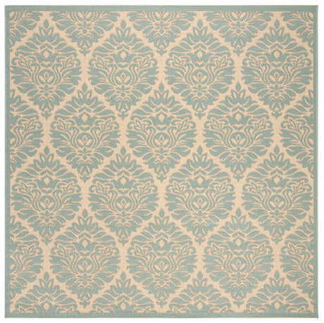Safavieh Linden Lnd135L Cream / Aqua Rugs - Safavieh - lnd135l - 6sq