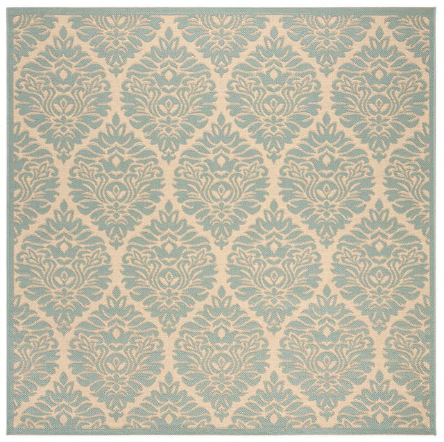 Safavieh Linden Lnd135L Cream / Aqua Rugs - Safavieh - lnd135l - 6sq