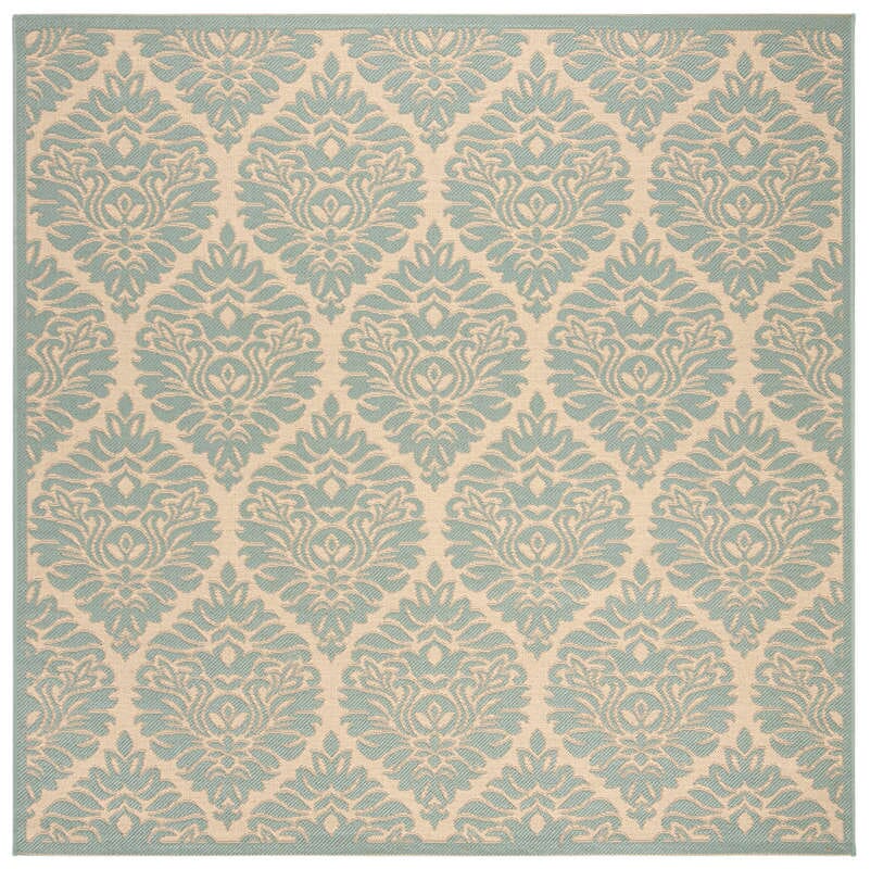 Safavieh Linden Lnd135L Cream / Aqua Rugs - Safavieh - lnd135l - 6sq