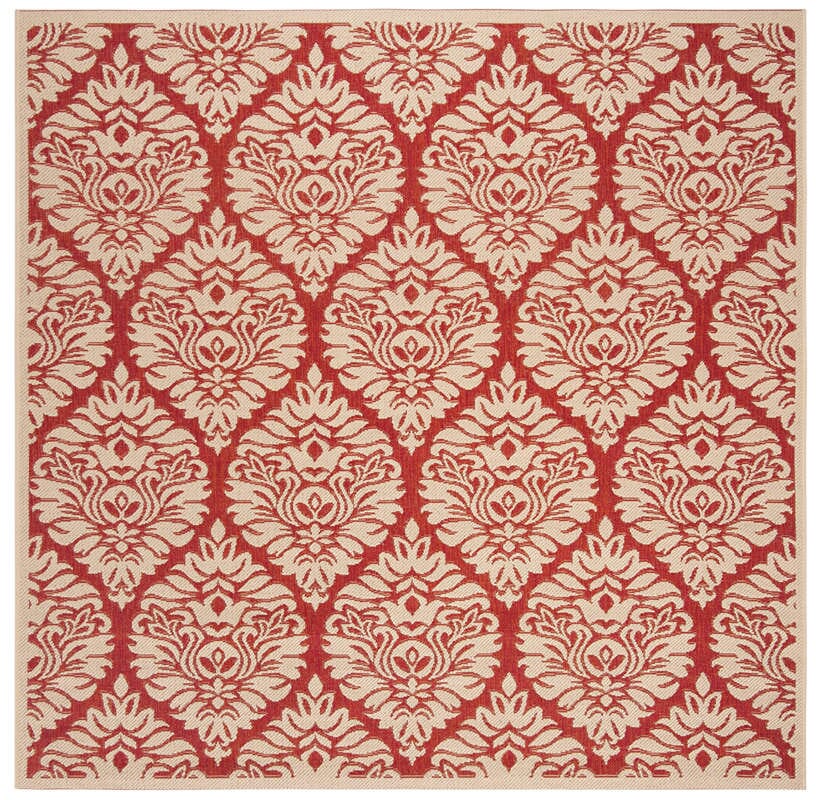 Safavieh Linden Lnd135Q Red / Creme Rugs - Safavieh - lnd135q - 6sq
