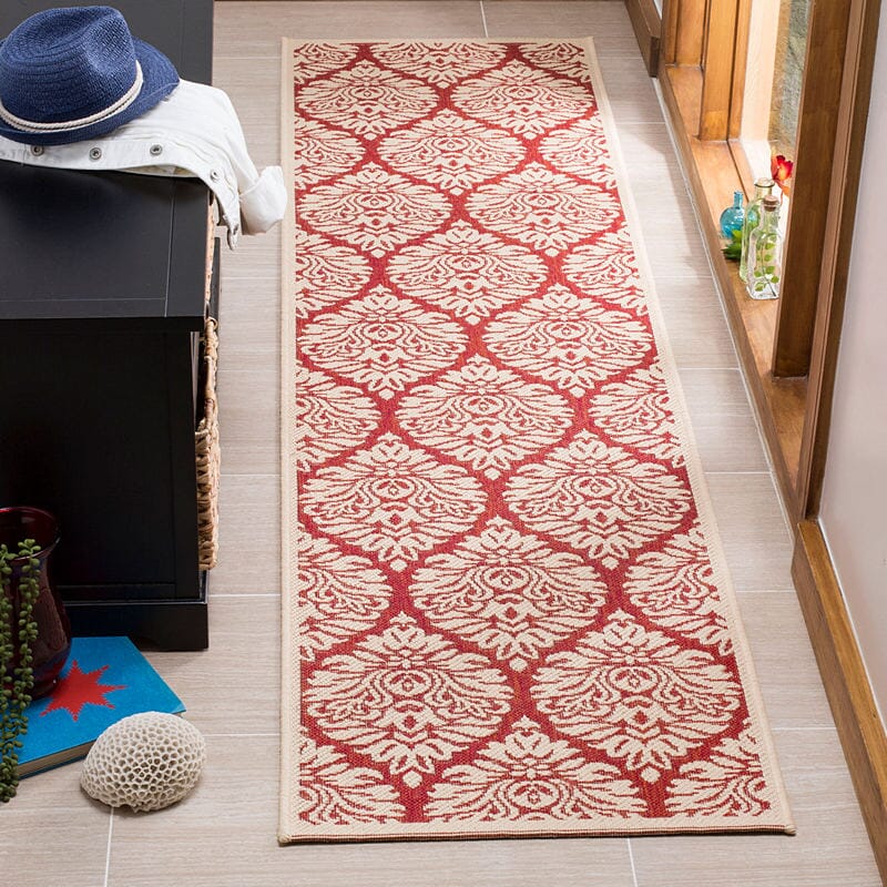 Safavieh Linden Lnd135Q Red / Creme Rugs - Safavieh - lnd135q - 6sq