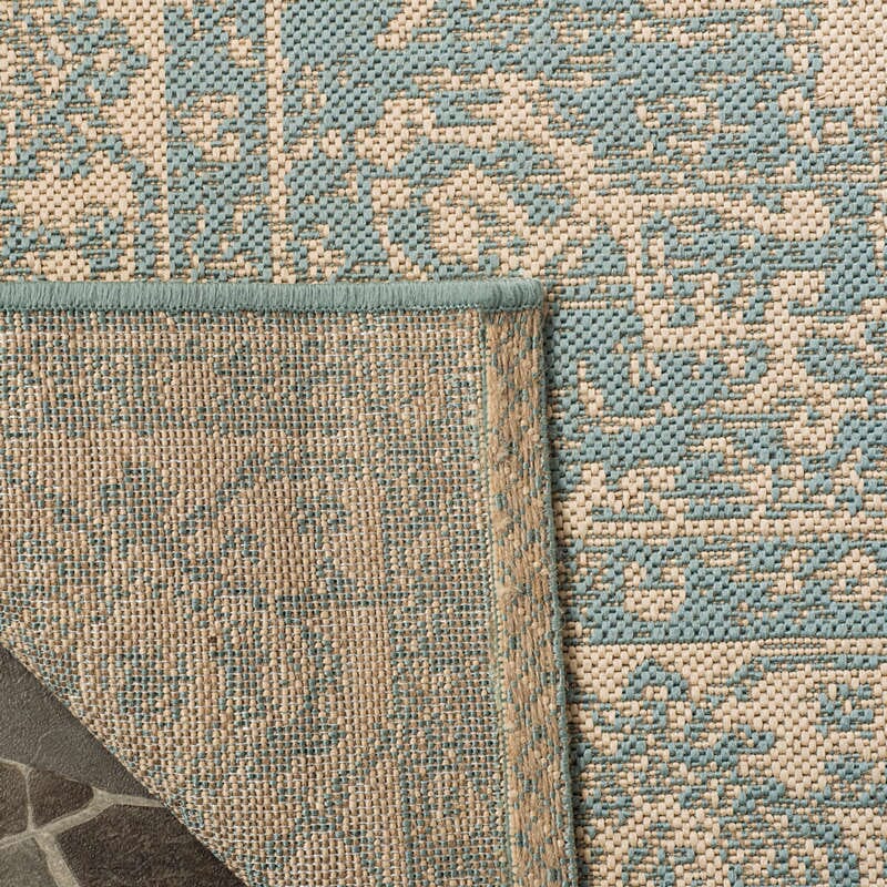 Safavieh Linden Lnd137L Cream / Aqua Rugs - Safavieh - lnd137l - 4