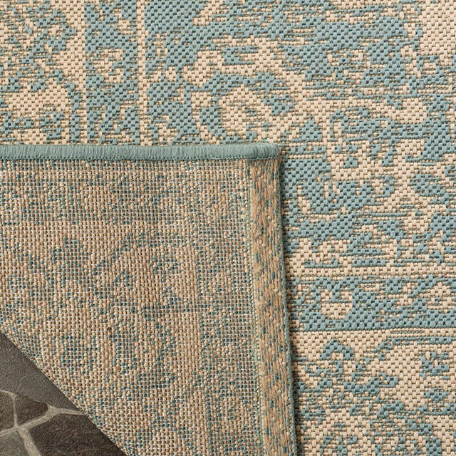 Safavieh Linden Lnd137L Cream / Aqua Rugs - Safavieh - lnd137l - 4