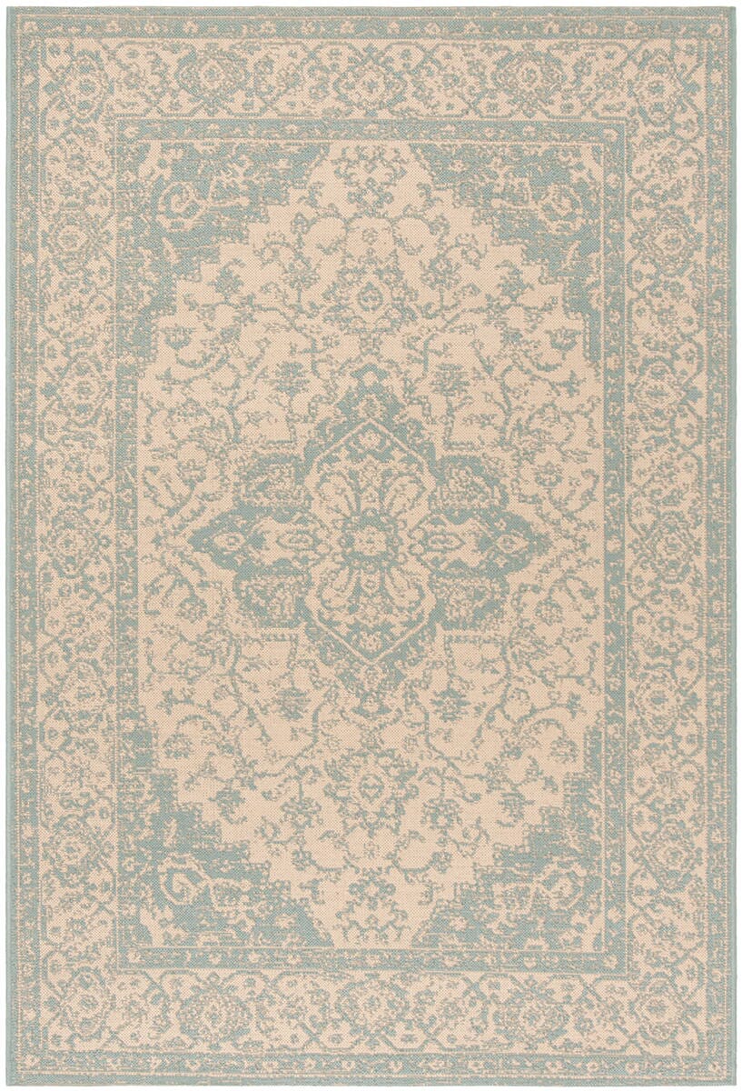 Safavieh Linden Lnd137L Cream / Aqua Rugs - Safavieh - lnd137l - 4