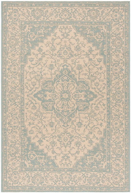 Safavieh Linden Lnd137L Cream / Aqua Rugs - Safavieh - lnd137l - 4