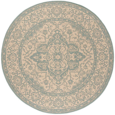 Safavieh Linden Lnd137L Cream / Aqua Rugs - Safavieh - lnd137l - 6r