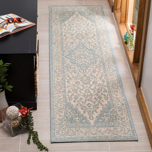 Safavieh Linden Lnd137L Cream / Aqua Rugs - Safavieh - lnd137l - 6sq