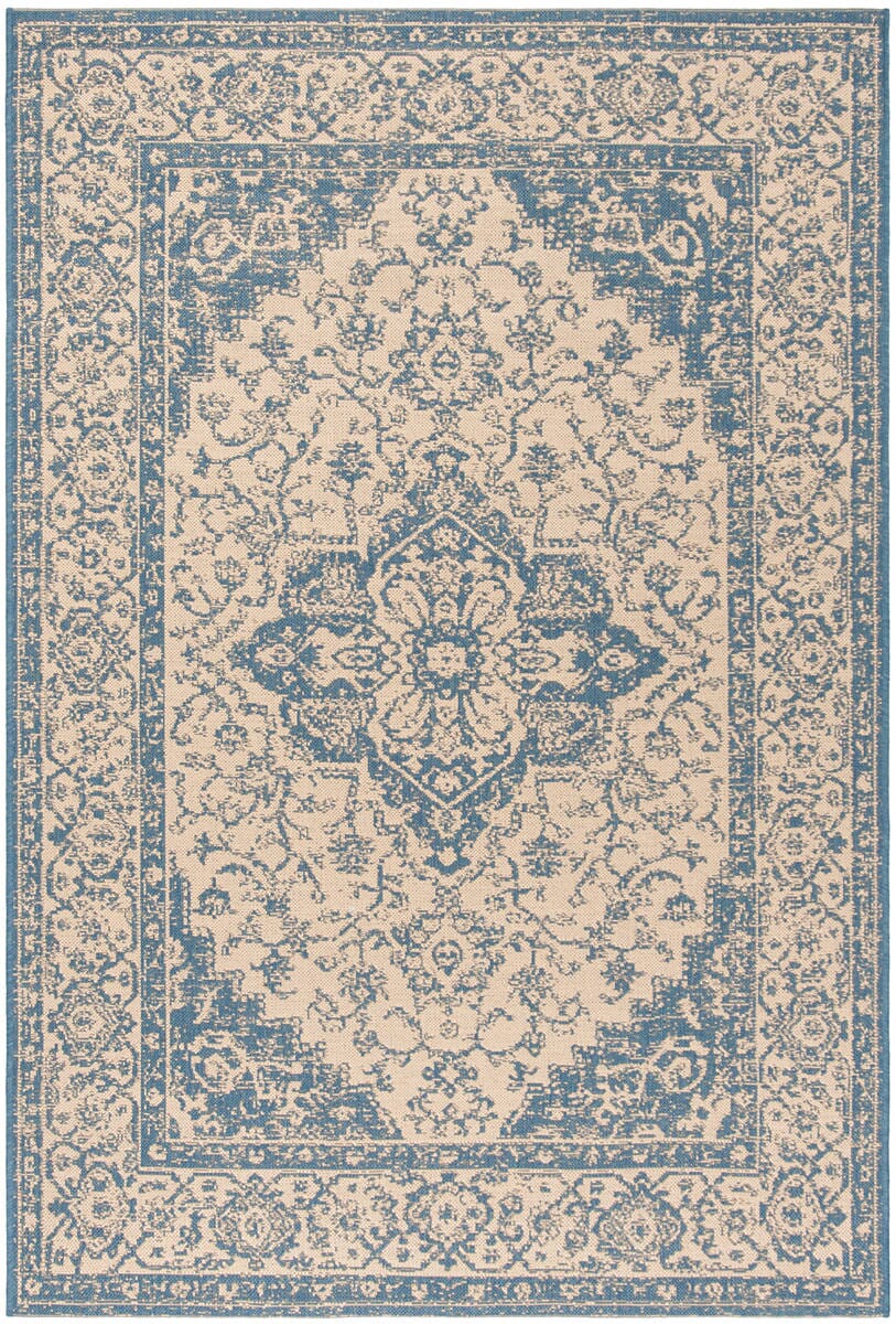 Safavieh Linden Lnd137N Cream / Blue Rugs - Safavieh - lnd137n - 4