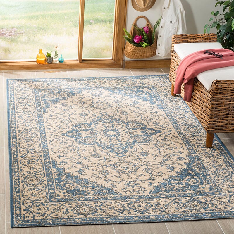 Safavieh Linden Lnd137N Cream / Blue Rugs - Safavieh - lnd137n - 4