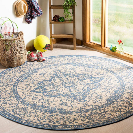 Safavieh Linden Lnd137N Cream / Blue Rugs - Safavieh - lnd137n - 6sq