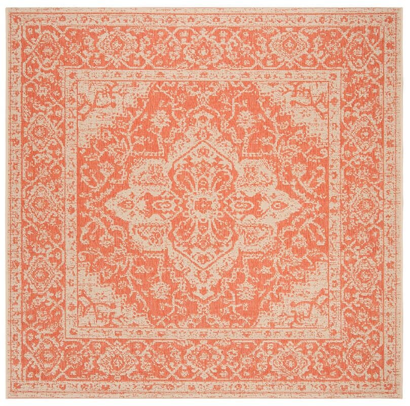 Safavieh Linden Lnd137P Rust / Creme Rugs - Safavieh - lnd137p - 6sq