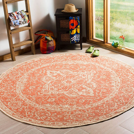 Safavieh Linden Lnd137P Rust / Creme Rugs - Safavieh - lnd137p - 6sq