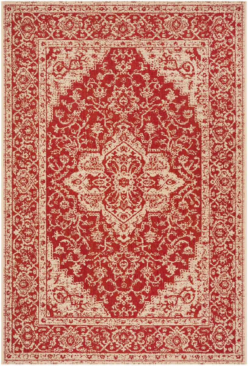 Safavieh Linden Lnd137Q Red / Creme Rugs - Safavieh - lnd137q - 4