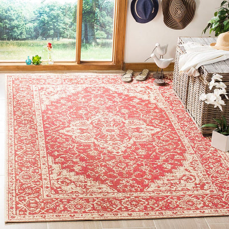 Safavieh Linden Lnd137Q Red / Creme Rugs - Safavieh - lnd137q - 4