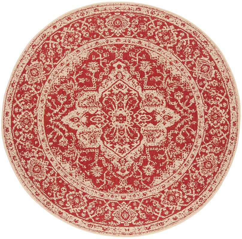 Safavieh Linden Lnd137Q Red / Creme Rugs - Safavieh - lnd137q - 6r