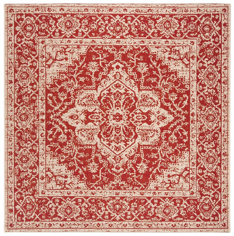 Safavieh Linden Lnd137Q Red / Creme Rugs - Safavieh - lnd137q - 6sq