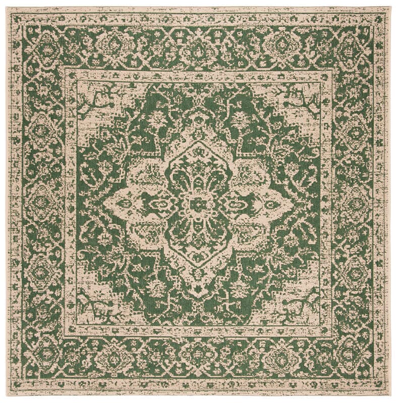 Safavieh Linden Lnd137Y Green / Creme Rugs - Safavieh - lnd137y - 6sq