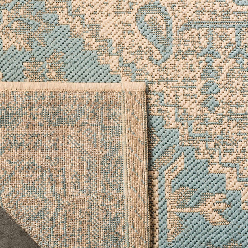 Safavieh Linden Lnd138K Aqua / Cream Rugs - Safavieh - lnd138k - 4
