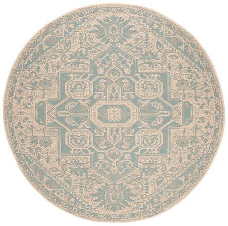 Safavieh Linden Lnd138K Aqua / Cream Rugs - Safavieh - lnd138k - 6r