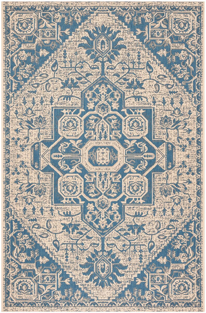 Safavieh Linden Lnd138M Blue / Creme Rugs - Safavieh - lnd138m - 4