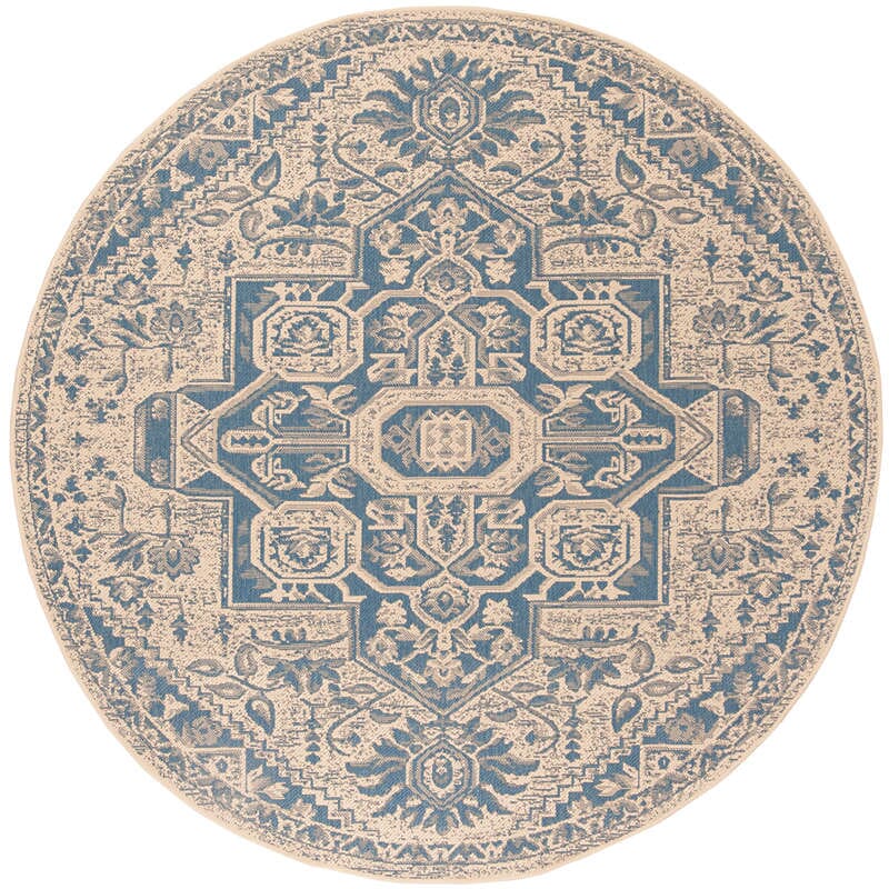 Safavieh Linden Lnd138M Blue / Creme Rugs - Safavieh - lnd138m - 6r