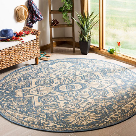 Safavieh Linden Lnd138N Cream / Blue Rugs - Safavieh - lnd138n - 6sq