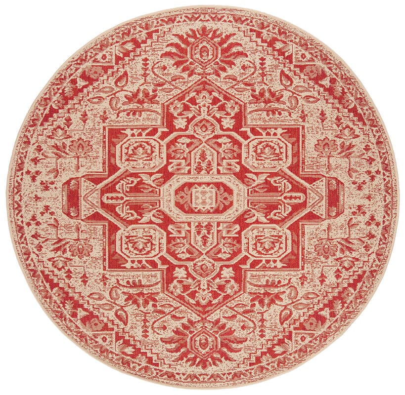 Safavieh Linden Lnd138Q Red / Creme Rugs - Safavieh - lnd138q - 6r