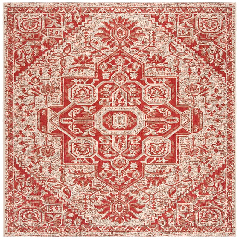 Safavieh Linden Lnd138Q Red / Creme Rugs - Safavieh - lnd138q - 6sq