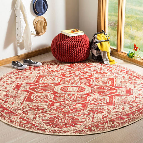 Safavieh Linden Lnd138Q Red / Creme Rugs - Safavieh - lnd138q - 6sq