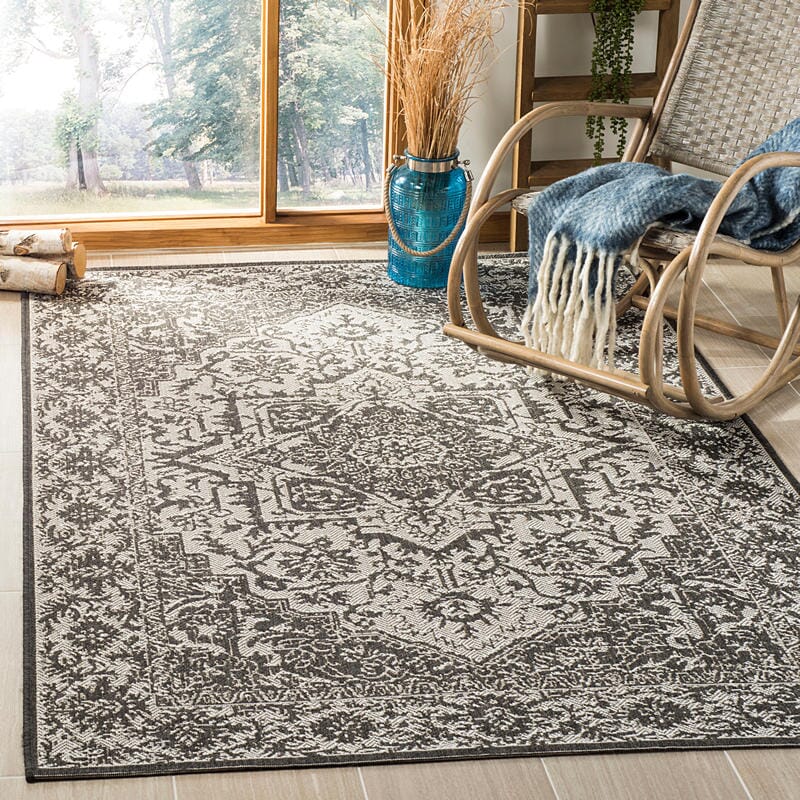 Safavieh Linden Lnd139A Light Grey / Charcoal Rugs - Safavieh - lnd139a - 3