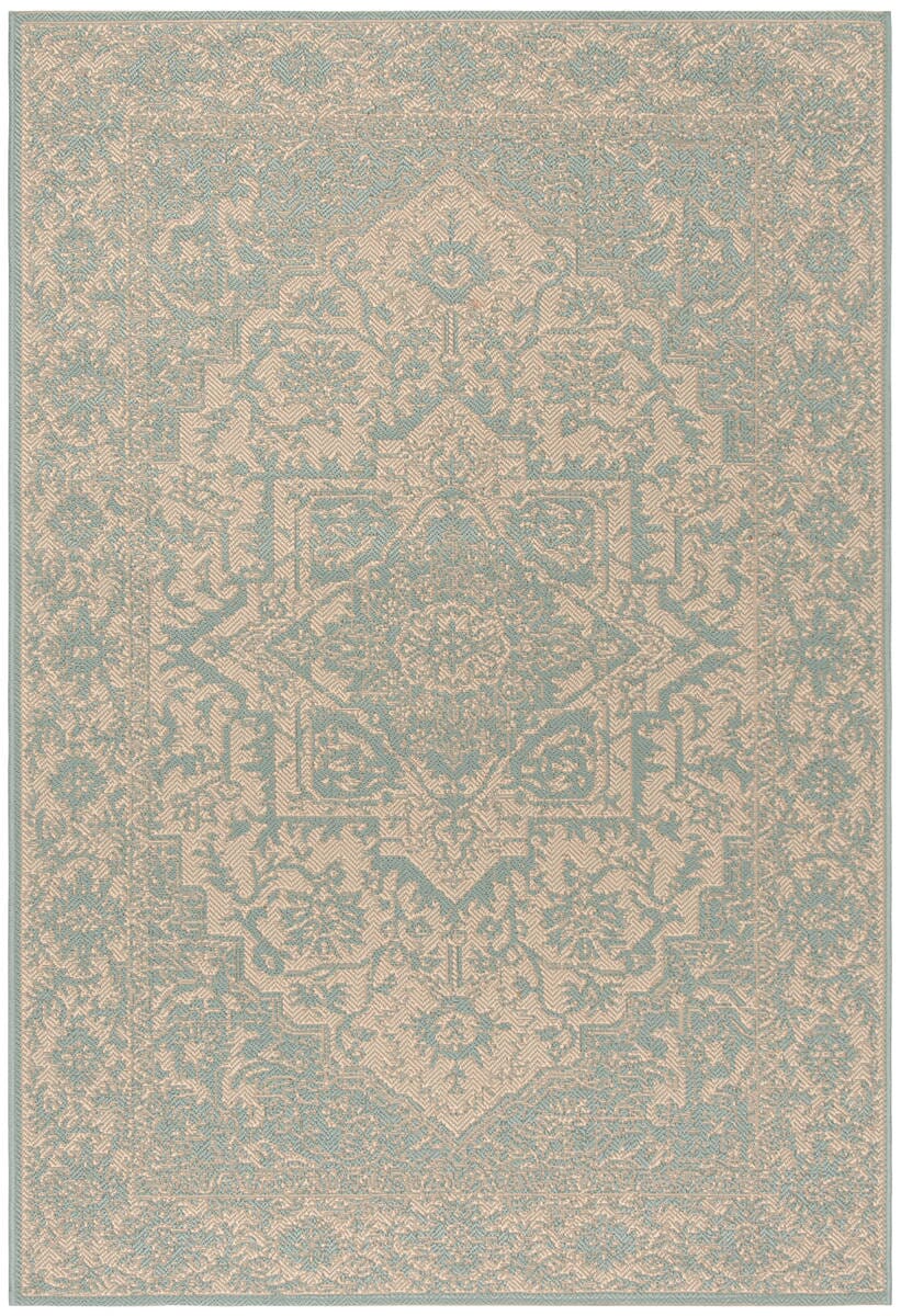 Safavieh Linden Lnd139L Cream / Aqua Rugs - Safavieh - lnd139l - 4